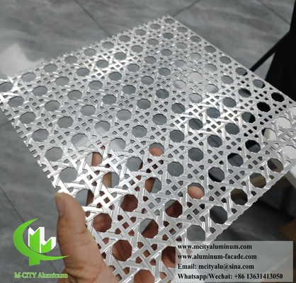 Weave Metal Screen Aluminum Perforated Sheet For Ceiling Fence Wall Cladding