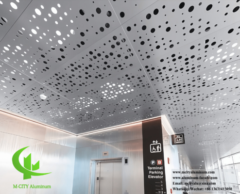 CNC carved aluminum panels for building facades
