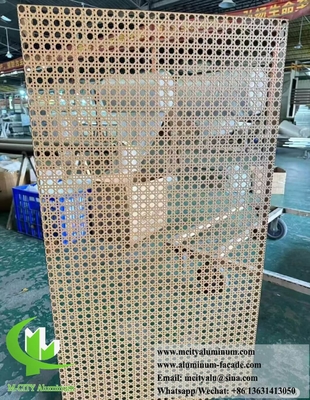 Aluminum Alloy Woven-Look Perforated & Carved Sheets (3003-H14)