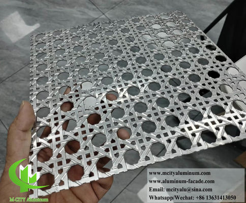 Aluminum Alloy Woven-Look Perforated & Carved Sheets (3003-H14)