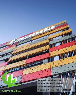 Exterior Wall Panel Metal Aluminum Screen With Akzo Nobel Coating