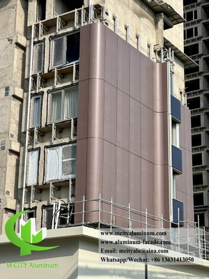 Custom Made Metal Cladding Panel Aluminum Facades