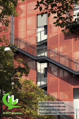 Exterior Wall Panel Metal Aluminum Screen With Akzo Nobel Coating