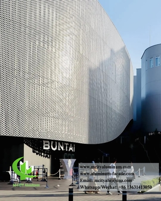 Architectural Metal facade Panel With Perforation Pattern