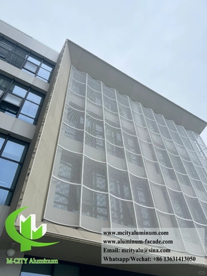Perforated Aluminum Facade Wall Cladding Decoration