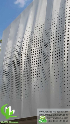 Architectural facade aluminum cladding sheet perforated sheet