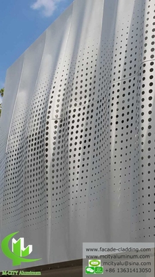 Architectural facade aluminum cladding sheet perforated sheet supplier