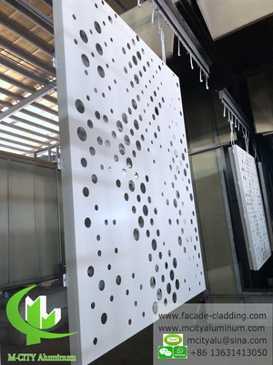 outdoor aluminum panel for wall cladding powder coated white