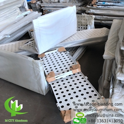 outdoor aluminum panel for wall cladding powder coated white