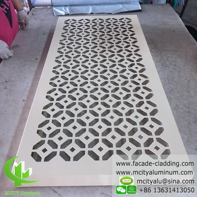outdoor aluminum panel for wall cladding powder coated white