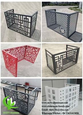 Aluminum Air Conditioner Cover Heat Pump Cover Metal Screen
