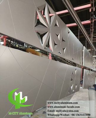 Exterior Aluminum Sheet Decorative Metal Screen Withlaser Cut Pattern 3D Shape