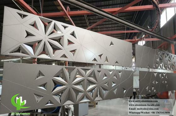 Exterior Aluminum Sheet Decorative Metal Screen Withlaser Cut Pattern 3D Shape