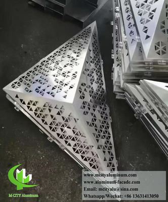 3D Facade Design Metal Sheet Aluminium Cladding Perforated Sheet