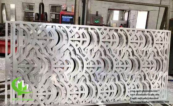 Laser Cut Aluminum Screen Metal 10mm Perforated Partition