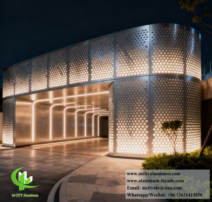 3003 Aluminum Alloy Perforated Facades Wall Cladding System