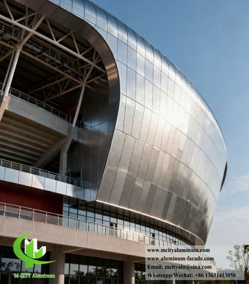 Architectural Aluminum Facade Perforating Screen Metal Cladding Panel Export To Malaysia