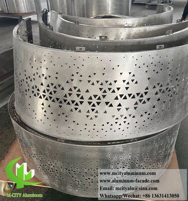 Perforating Metal Sheet Aluminium Facade Cladding Panels Decoration Architectural