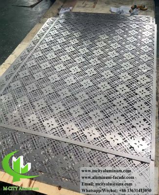 perforating  Metal Screen Aluminum Sheet With Decorative Pattern