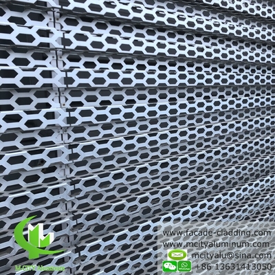 Architectural Perforation panel for building facade clad for AUDI TERMINAL FACADE