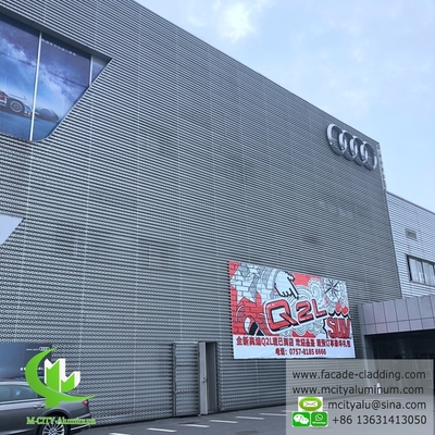 CNC cutting aluminum facade for wall cladding powder coating outdoor use