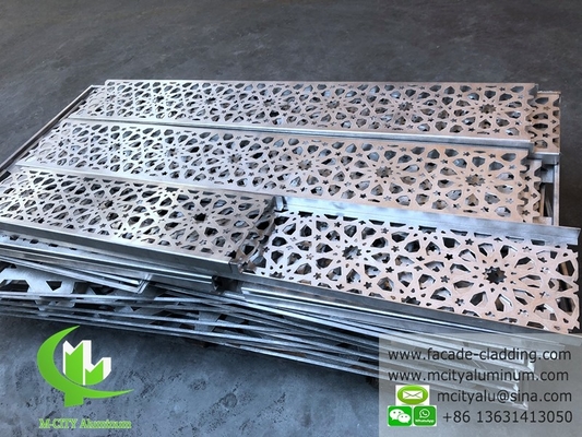 CNC cutting aluminum facade for wall cladding powder coating outdoor use