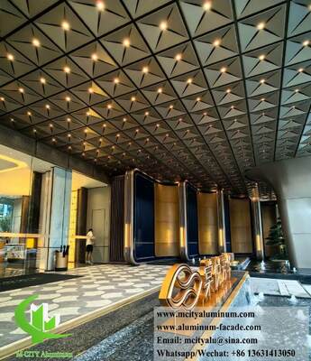 Custom Laser-Cut Aluminum Ceiling Panels Elevate Commercial & Luxury Interiors