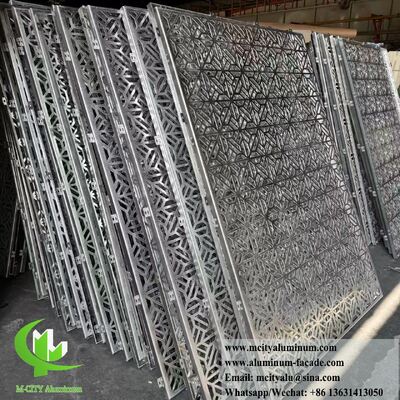 Perforated aluminum facades laser cut design with 3mm