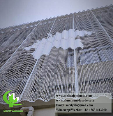 Wall panel aluminum metal screen for facades decoration
