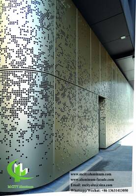 Perforating Aluminum Wall Panel Facade Cladding Decoration