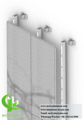 Perforating Aluminum Wall Panel Facade Cladding Decoration