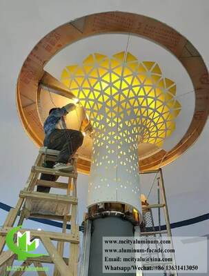 Double-Curved Aluminum Columns for Stunning Architectural Designs