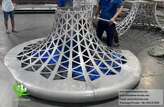 Double Curved Aluminum Facade & Column Cladding Solutions