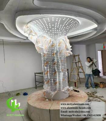 Double-Curved Aluminium Columns Integrated with Free-Form Facade Panels