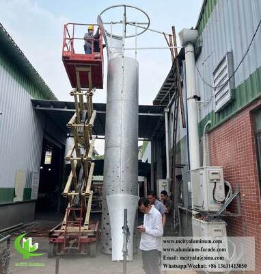 Double-Curved Aluminum Columns for Stunning Architectural Designs