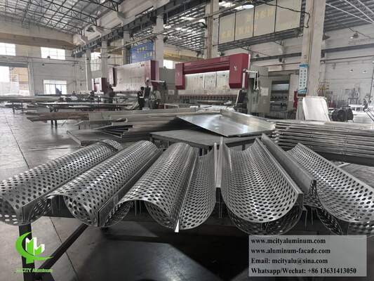 Perforated Curved Aluminum Panel for Exterior and Ceiling Decoration