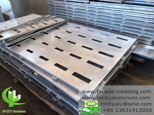 CNC cutting aluminum facade for wall cladding powder coating outdoor use