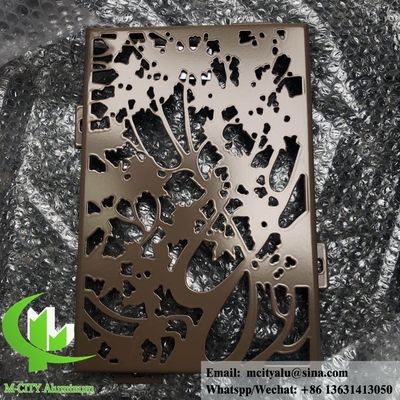 Tree design Aluminum panels for hotel facade customized metal sheet manufacturer