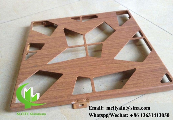 Decorative aluminum panels for building wall cladding facade