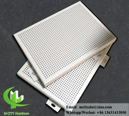 Architectural Perforation panel for building facade clad for AUDI TERMINAL FACADE