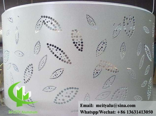 Decorative aluminum panels for building wall cladding facade