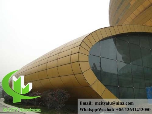 Exterior Aluminium Cladding Solid Aluminum Panel Powder Coated