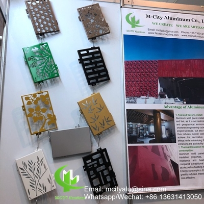 Punched Aluminium facade perforated panel for building cladding