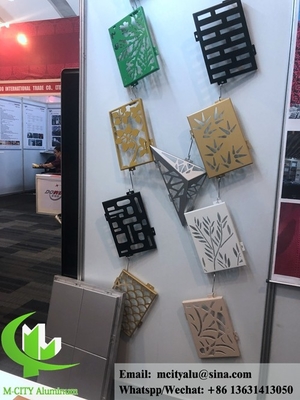 Laser cut metal sheet aluminum cladding and facade powder coated 3mm