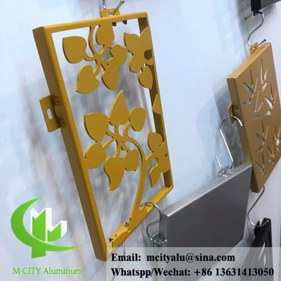 Laser cut metal sheet aluminum cladding and facade powder coated 3mm