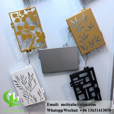 Laser cut metal sheet aluminum cladding and facade powder coated 3mm