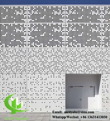 Aluminium facade perforated sheet  for building cladding waterproof supplier