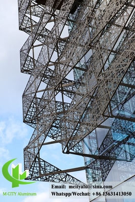 Decorative aluminum panels for building wall cladding facade