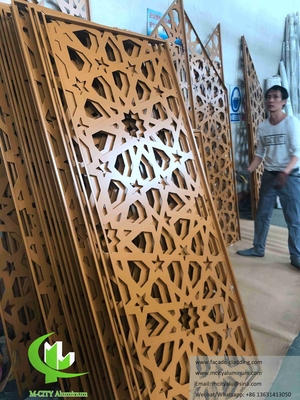 Laser Cut Metal Screen Decoration For Facade, Fence, Handrail Decoration Aluminum Material