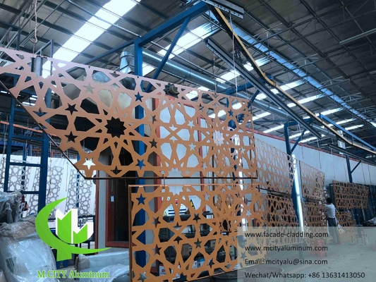 Laser Cut Metal Screen Decoration For Facade, Fence, Handrail Decoration Aluminum Material
